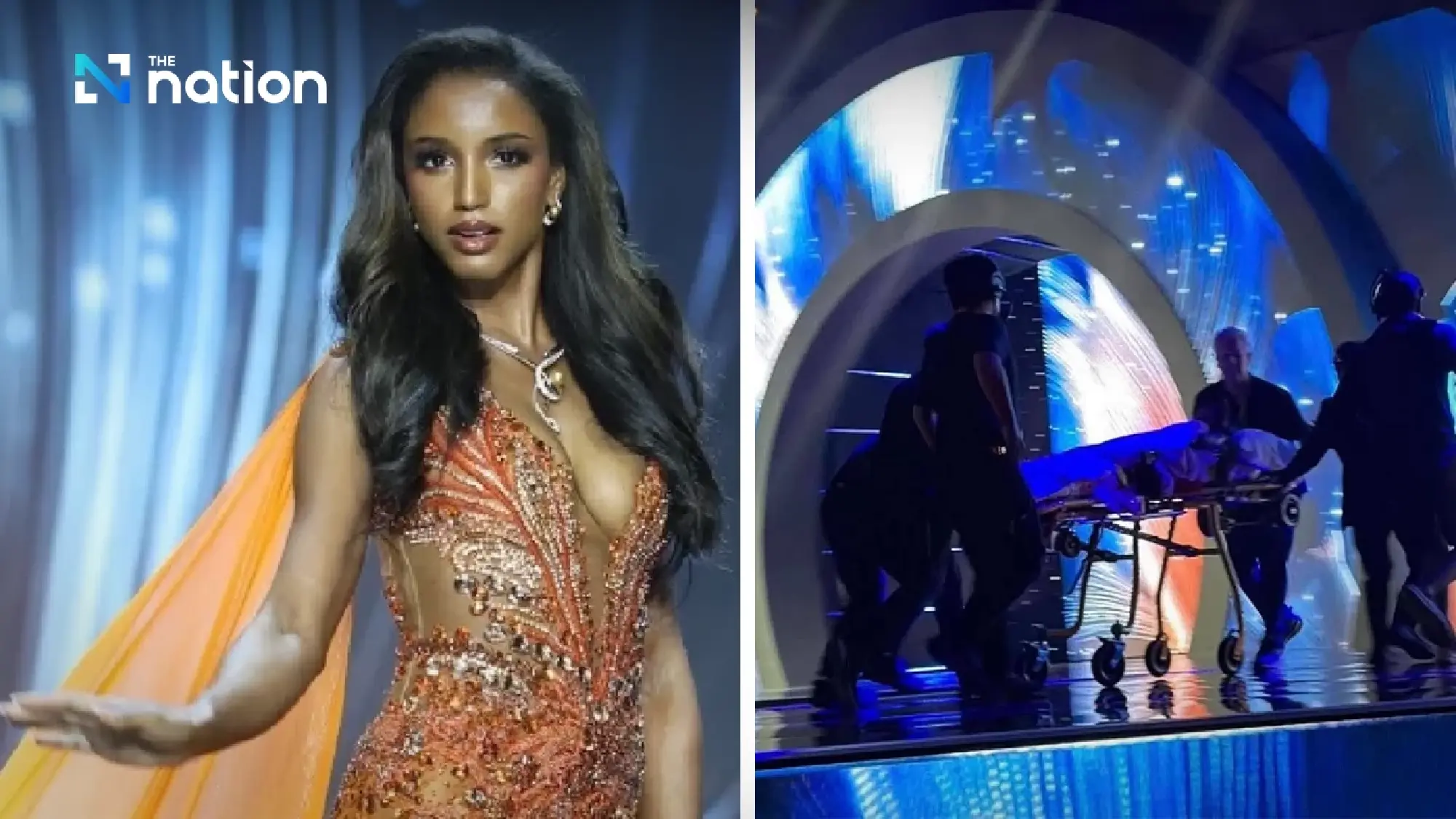 Tragis, Miss Universe Jamaica Jatuh dari Panggung Saat Sesi Gaun Malam